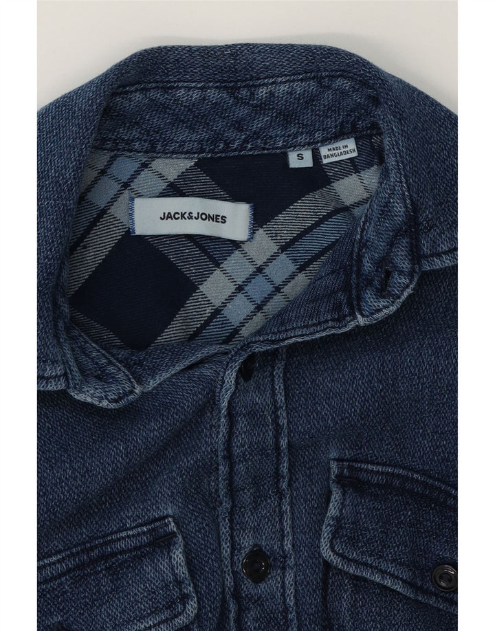 JACK & JONES Mens Shirt Small Blue Cotton Vintage Jack & Jones and Second-Hand Jack & Jones from Messina Hembry 