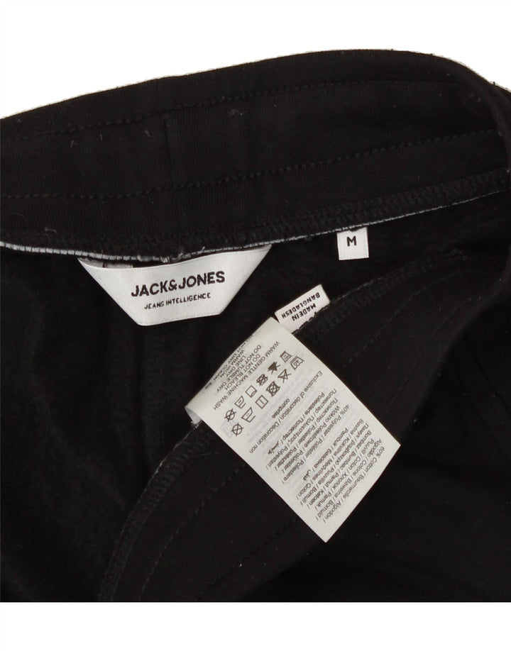 JACK & JONES Mens Tracksuit Trousers Joggers Medium Black Cotton Vintage Jack & Jones and Second-Hand Jack & Jones from Messina Hembry 