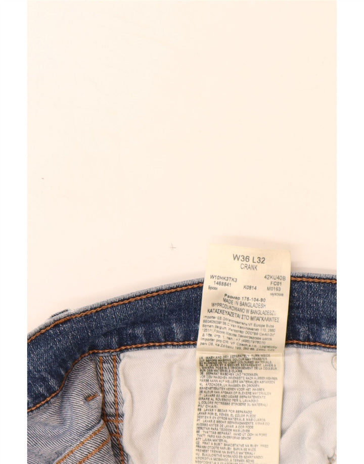 Γυναικείο τζιν ίσιο WRANGLER Crank W36 L32 Μπλε βαμβακερό