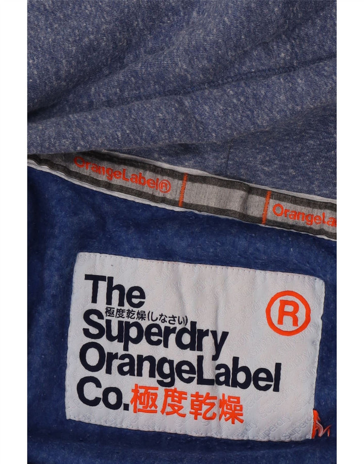 Superdry γυναικείο πουλόβερ με φερμουάρ UK 14 Medium Blue Flecked