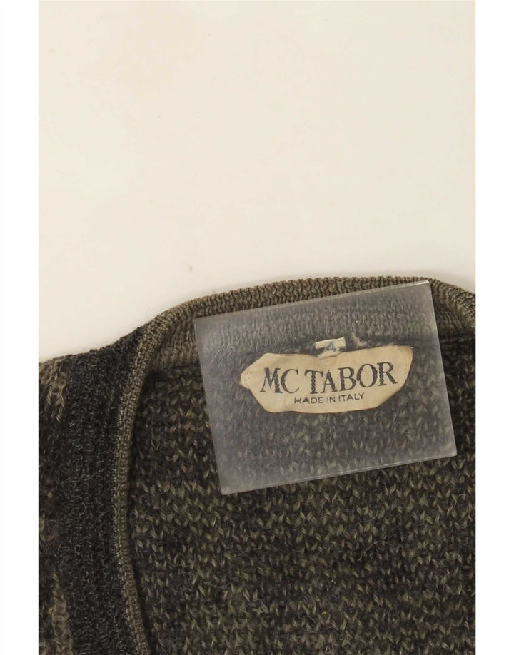 Vintage ανδρικό γιλέκο Tank Top Large Grey Houndstooth