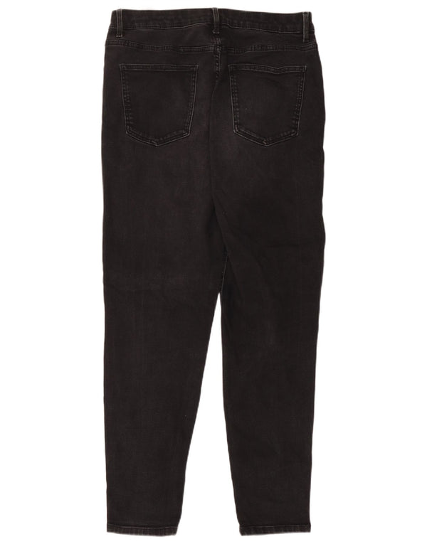 Marks & Spencer Γυναικεία Skinny Jeans UK 14 Large W32 L28 Μαύρο βαμβακερό