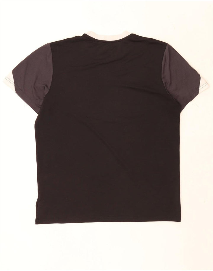 Ανδρικό T-Shirt Umbro Top Large Black Colourblock Πολυεστέρας
