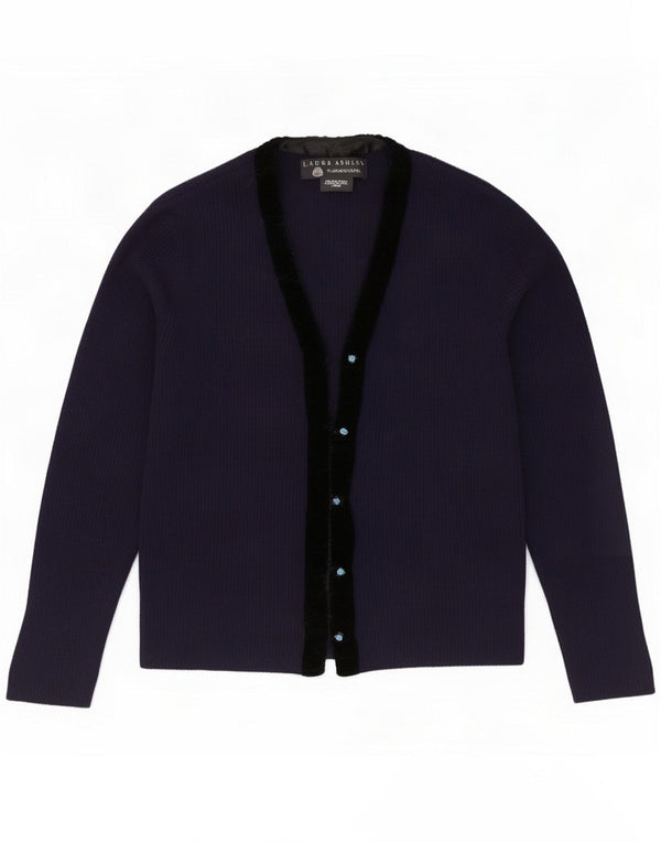 Laura Ashley Γυναικεία ζακέτα UK 16 Large Navy Blue Colorblock