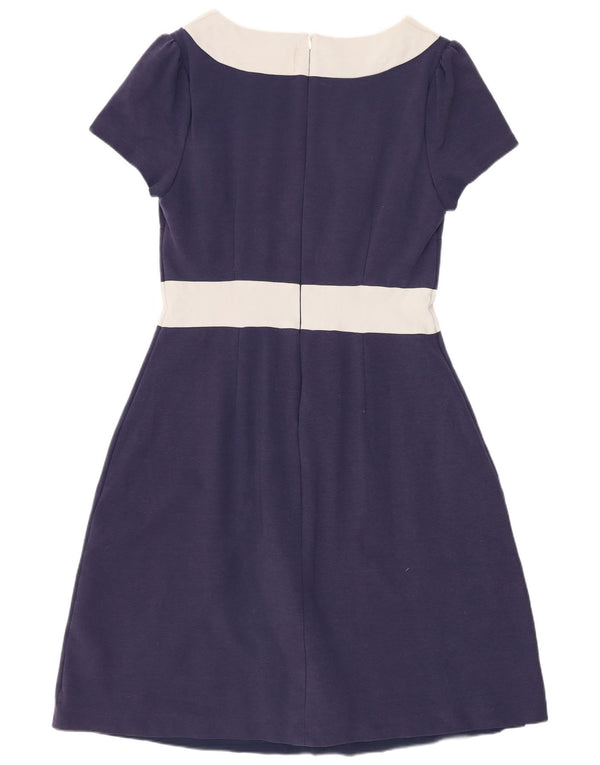 Γυναικείο φόρεμα Boden A-Line UK 14 Large Navy Blue Colourblock Βαμβακερό