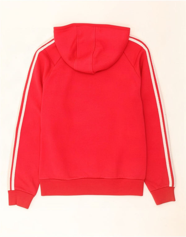 Adidas Girls Graphic Hoodie Jumper 15-16 ετών Κόκκινο βαμβακερό