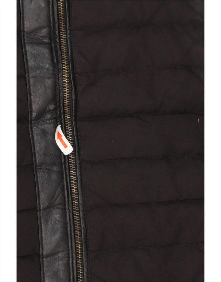 Zara Γυναικείο παλτό με κουκούλα Oversized UK 6 XS Μαύρο