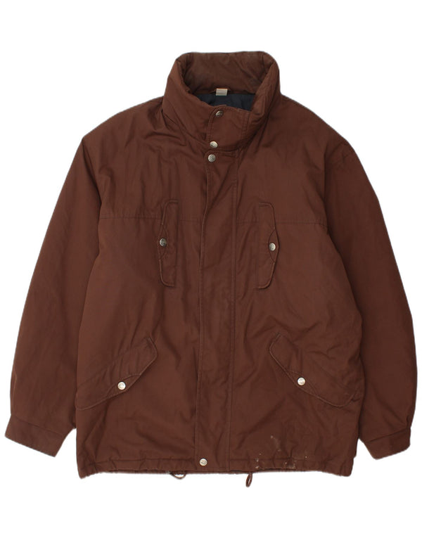 Ανδρικό FILA Magic Line Hooded Utility Jacket IT 50 Large Brown Polyester