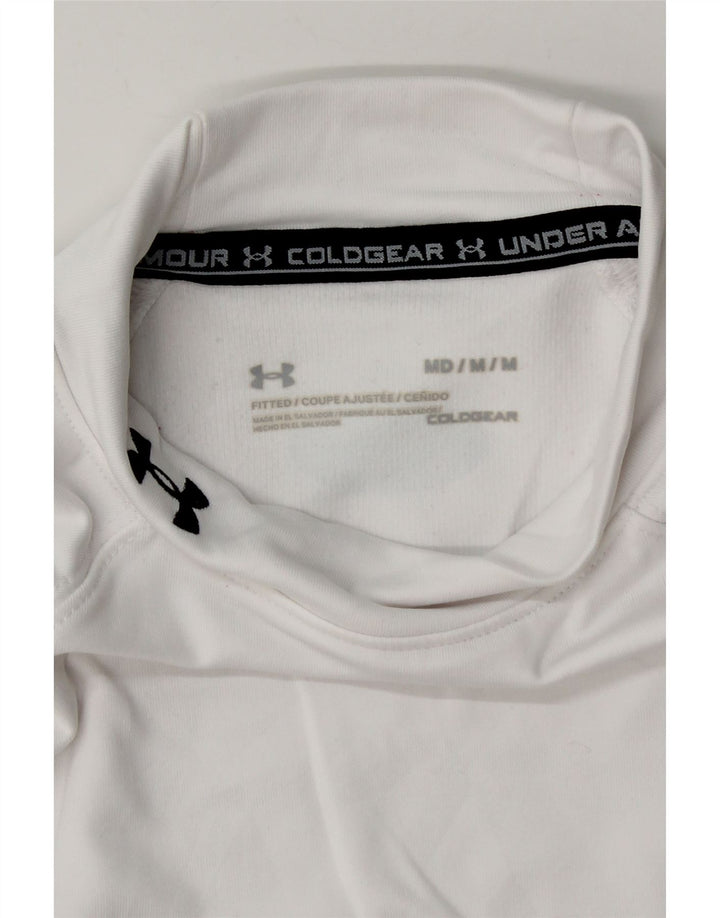 Under Armour Ανδρικό Cold Gear Top Μακρυμάνικο Μεσαίο Λευκό Πολυεστέρας
