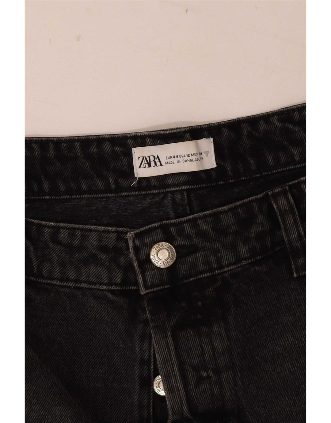 Zara Γυναικείο τζιν σορτς EU 44 XL W34 Μαύρο