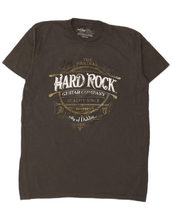 HARD ROCK CAFE Ανδρικό γραφικό μπλουζάκι City Of Dublin Top Medium Khaki Cotton