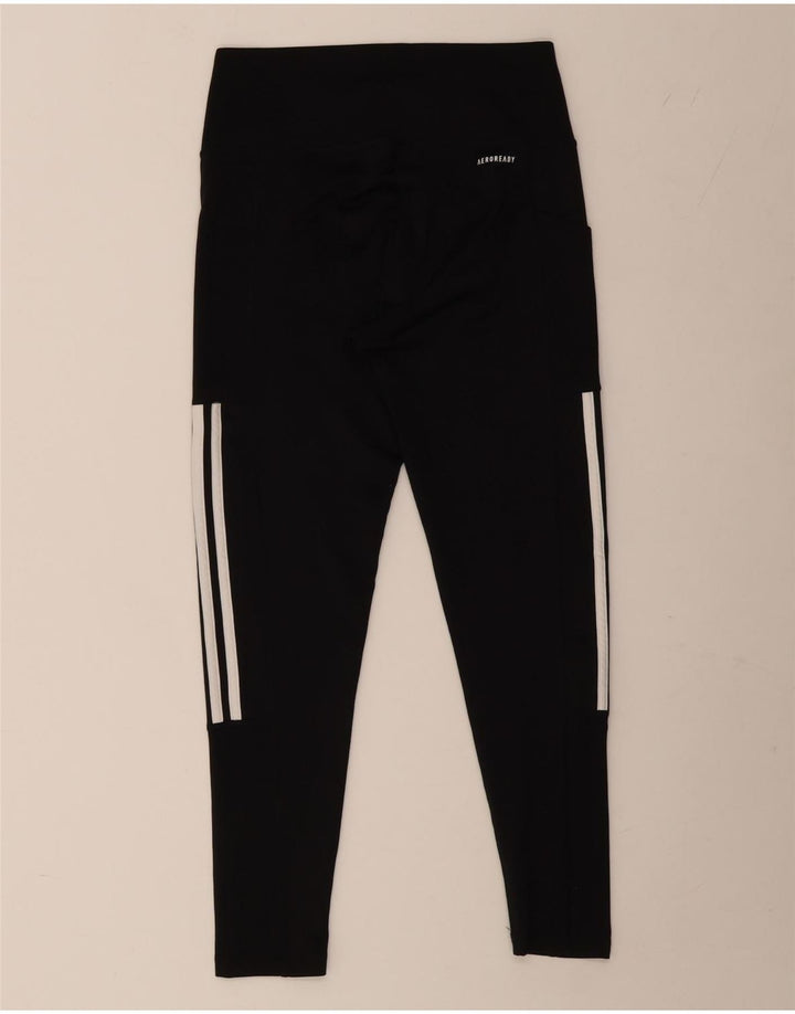 Γυναικεία κολάν Aeroready ADIDAS UK 12/14 Μεσαίο μαύρο πολυεστέρα