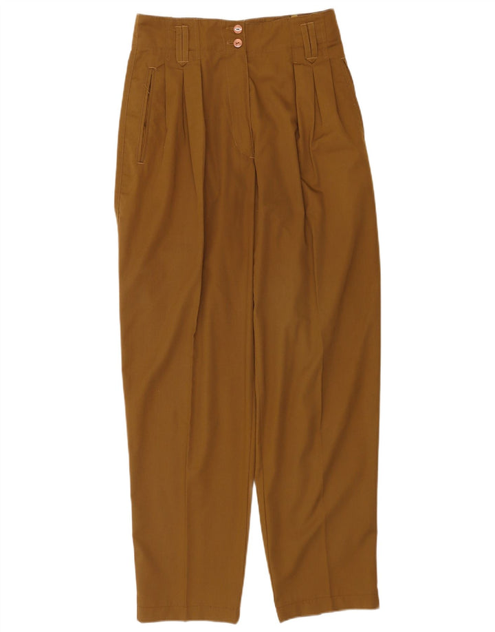 Vintage γυναικείο καθημερινό παντελόνι EU 38 Medium W28 L30 Khaki Polyester