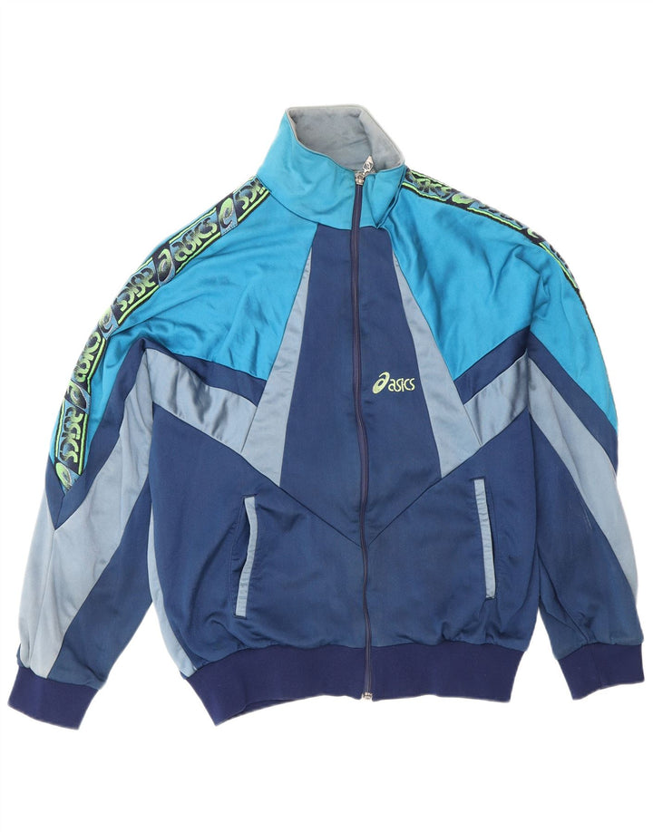 Ανδρική φόρμα γυμναστικής γραφικής Asics Top Jacket IT 50 Medium Navy Blue Colourblock