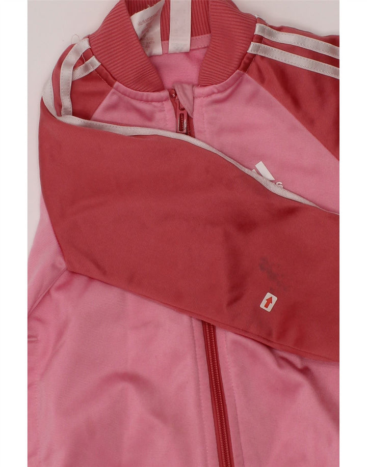 Κορίτσια αθλητική φόρμα Adidas Top Jacket 2-3 Years Pink Colourblock Polyester