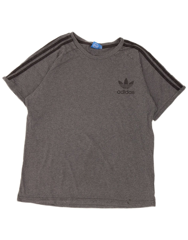 Γυναικείο T-Shirt Adidas Top UK 18 XL Γκρι βαμβακερό