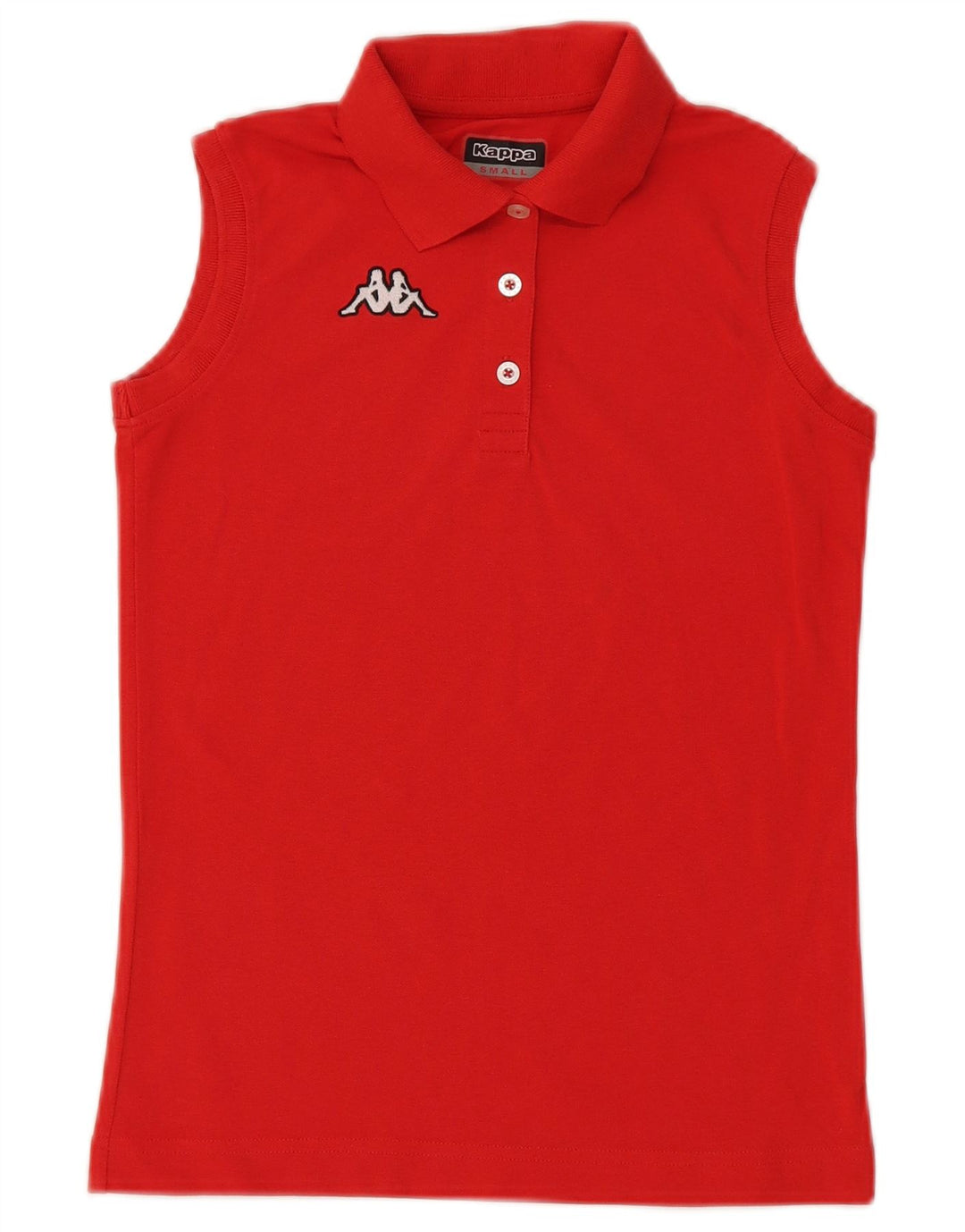 Kappa γυναικείο αμάνικο μπλουζάκι πόλο UK 10 Small Red