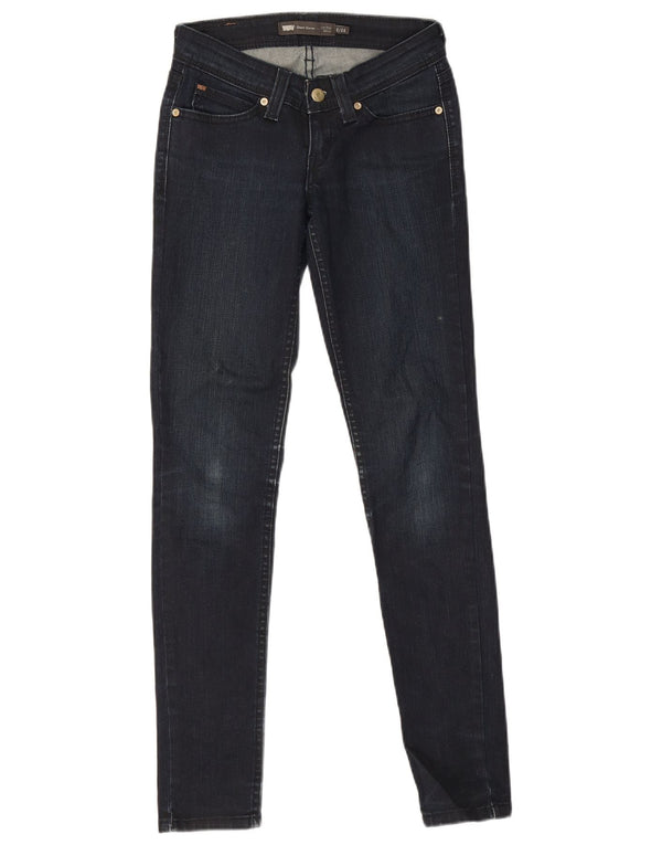 Levi's γυναικείο Demi Curve Χαμηλή μέση Skinny Jeans W24 L32 Navy Blue Cotton