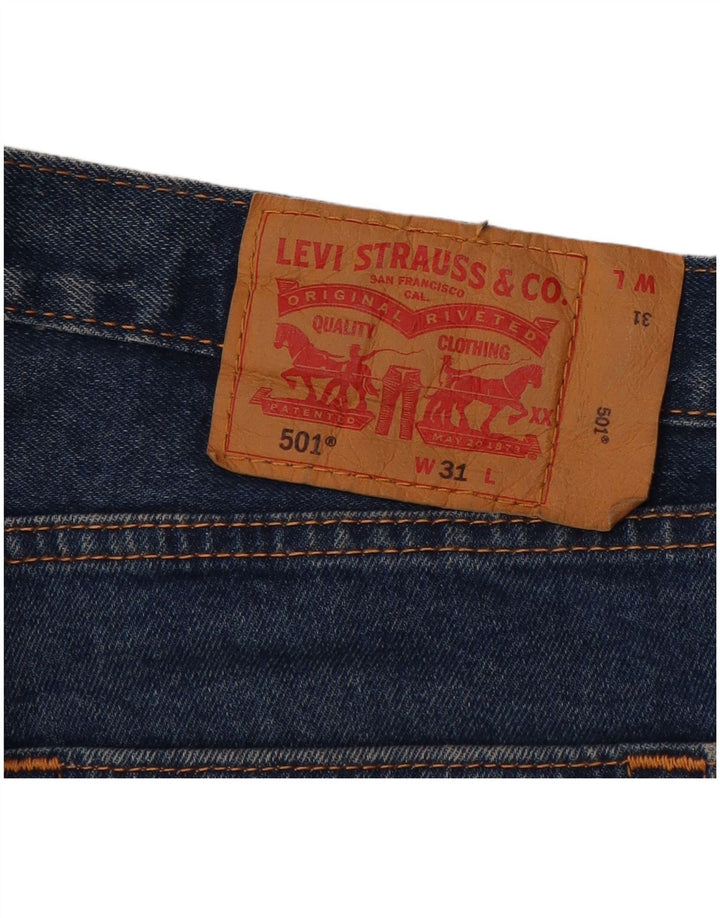 Ανδρικό τζιν σορτς LEVI'S 501 W31 μεσαίο μπλε βαμβακερό