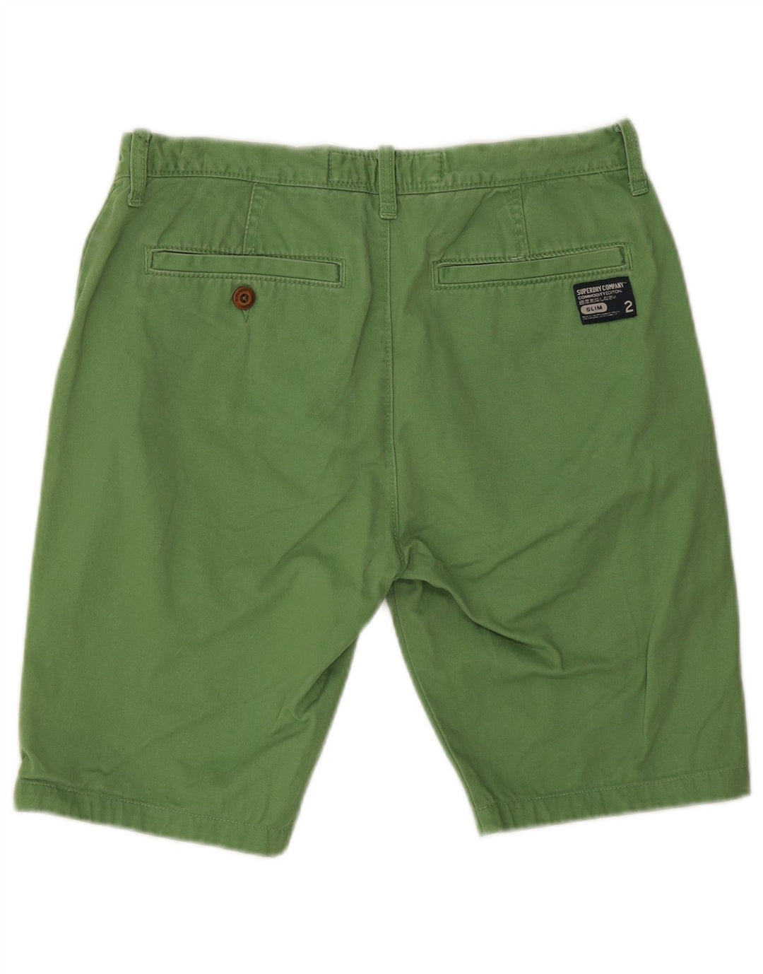 Ανδρικό σορτς Chino Superdry Medium W30 πράσινο βαμβακερό