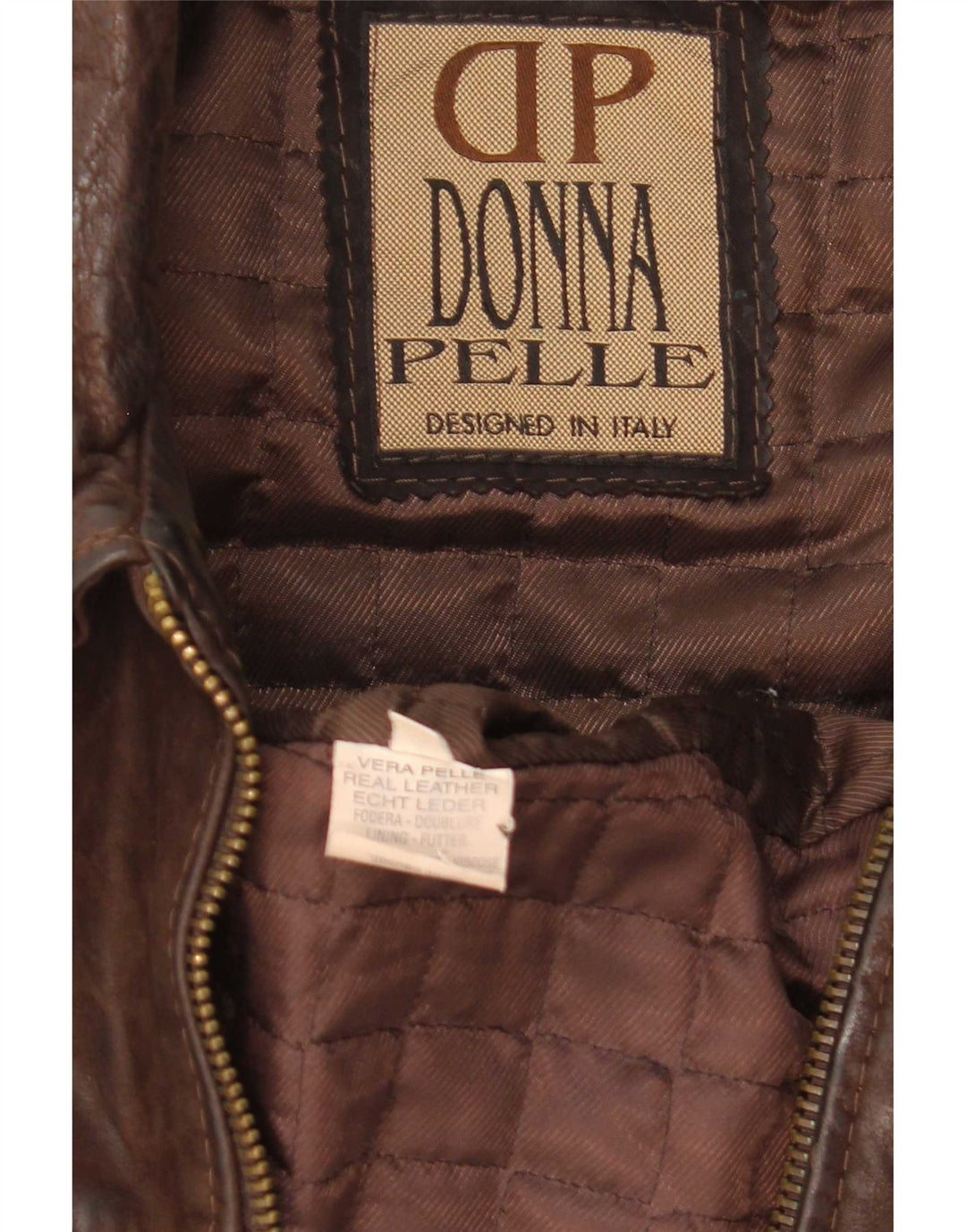 Δερμάτινο μπουφάν Donna Pelle Ανδρικό Loose Fit Δερμάτινο IT 46 Small Brown