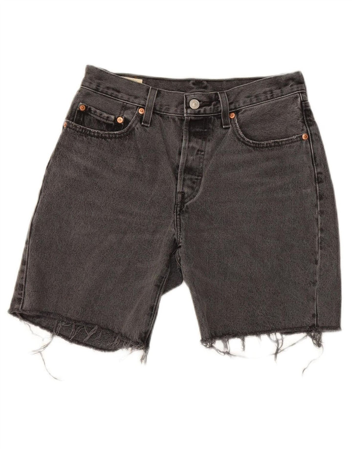 LEVI'S Mens 501 Denim Shorts W26 Small Grey Cotton