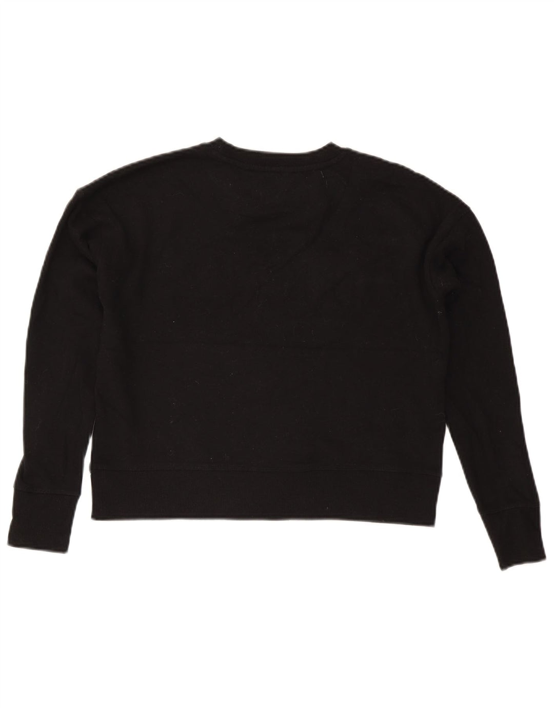 Dkny Γυναικεία υπερμεγέθη γραφική φούτερ Crop Jumper UK 10 Small Black