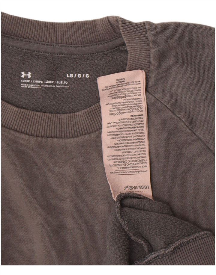 Under Armour Ανδρικό Φούτερ Jumper Μεγάλο Γκρι Βαμβακερό