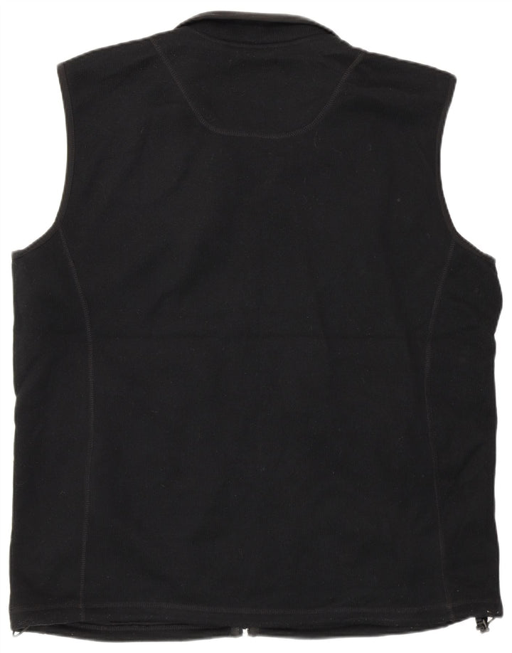 Marks & Spencer Mens Fleece Gilet UK 42 XL Μαύρος Πολυεστέρας