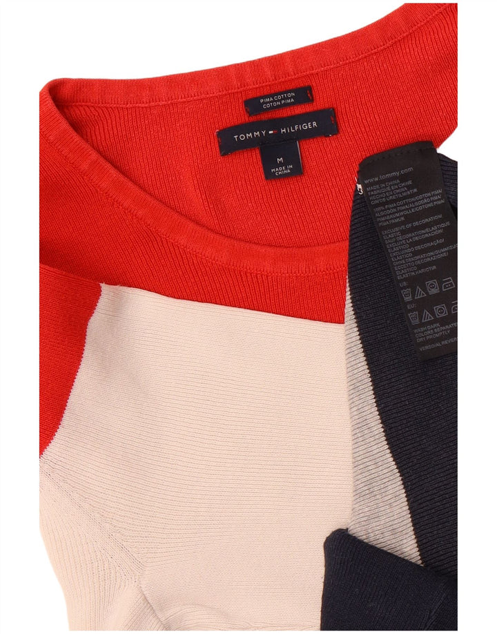 Tommy Hilfiger γυναικείο πουλόβερ με λαιμόκαυστο UK 14 μεσαίο πολύχρωμο