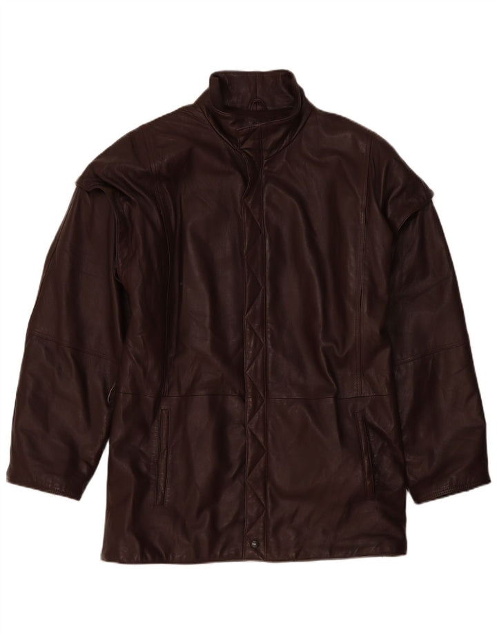 Vintage Ανδρικό Δερμάτινο Μπουφάν UK 40 Large Brown Δερμάτινο