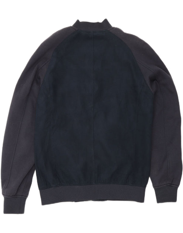 Zara Ανδρικό Bomber Jacket UK 40 Large Navy Blue
