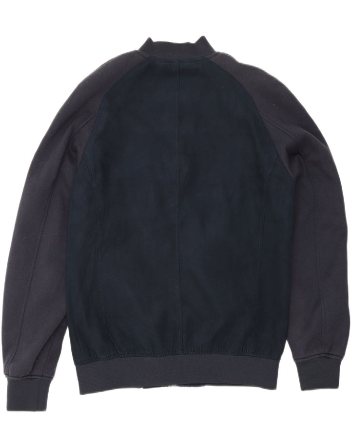 Zara Ανδρικό Bomber Jacket UK 40 Large Navy Blue