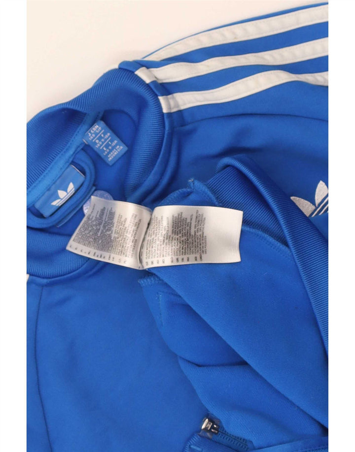 Adidas Boys αθλητική φόρμα Adidas Top Jacket 9-10 Years Blue Polyester
