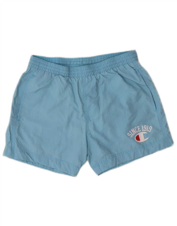 Champion Boys Graphic Swimming Short 11-12 Years Large Blue Polyamide