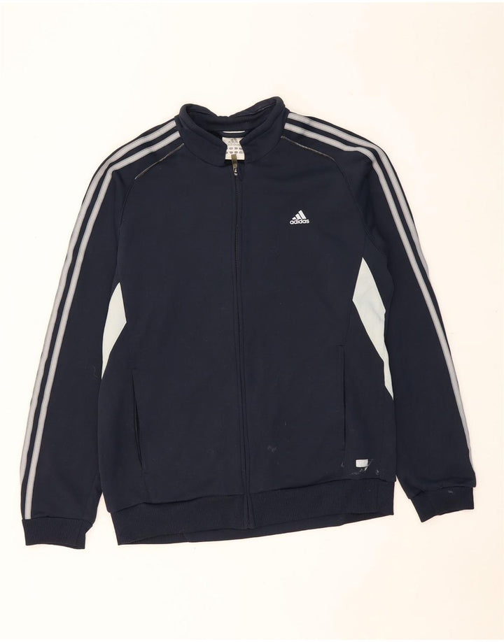 Ανδρική φόρμα ADIDAS Top Jacket Large Navy Blue Colourblock Polyester