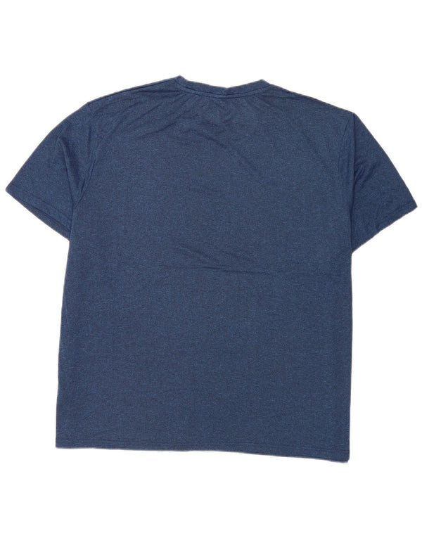 Ανδρικό T-Shirt Fila Top 4XL Navy Blue Polyester