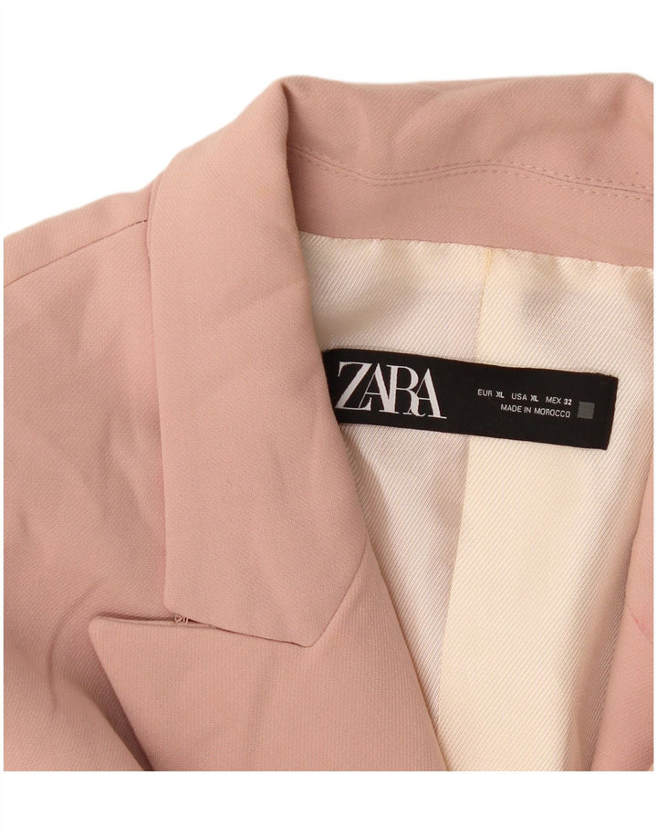 Zara Γυναικείο Μπουφάν Blazer UK 18 XL Pink