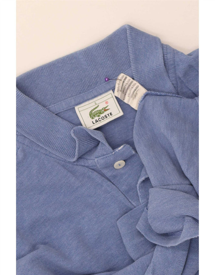 Ανδρικό μπλουζάκι πόλο Lacoste, μέγεθος 5, μεγάλο μπλε βαμβακερό