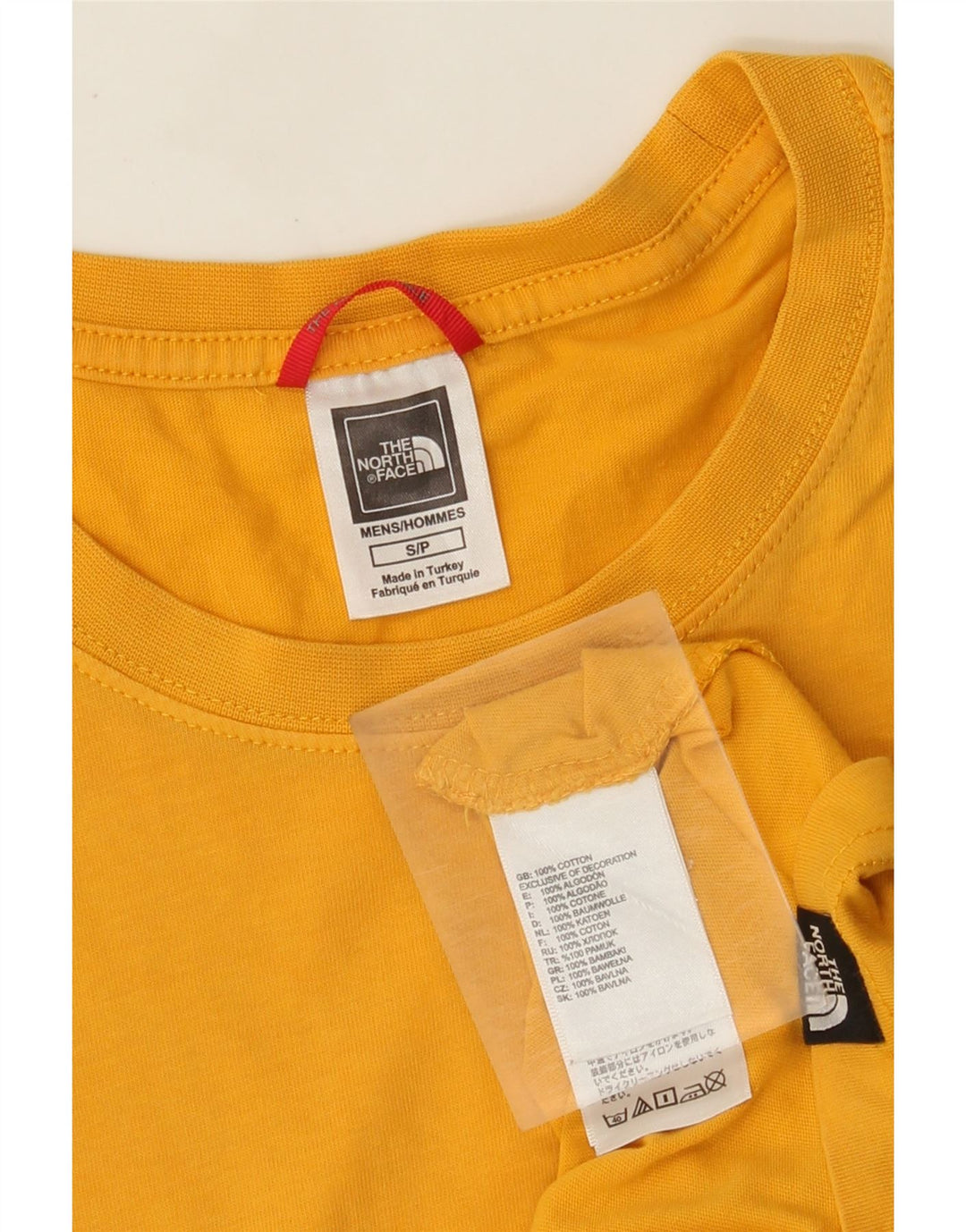 The North Face Ανδρικό T-Shirt Top Μικρό κίτρινο βαμβακερό