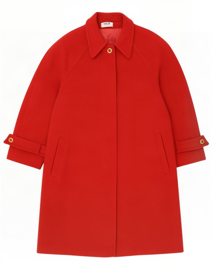 Vintage Γυναικείο Oversized Πανωφόρι EU 40 Μεσαίο κόκκινο μαλλί