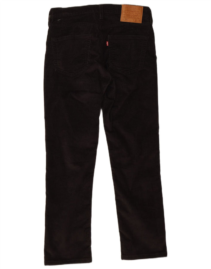 Levi's Mens 511 Slim Corduroy Παντελόνι W32 L29 Μαύρο βαμβακερό