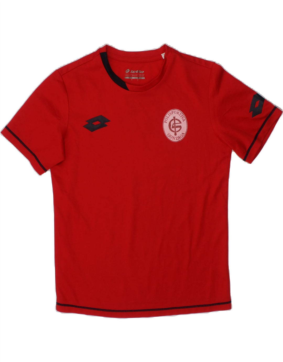 LOTTO Boys Graphic T-Shirt Top 9-10 Years Small Red Polyester Vintage Lotto and Second-Hand Lotto from Messina Hembry 