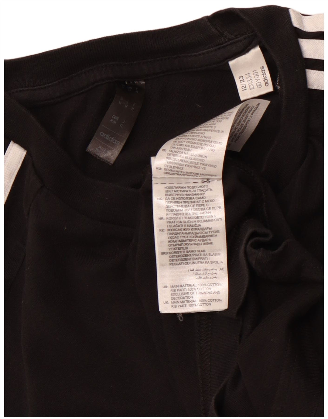 Ανδρικό T-Shirt ADIDAS Top Μεσαίο μαύρο βαμβακερό