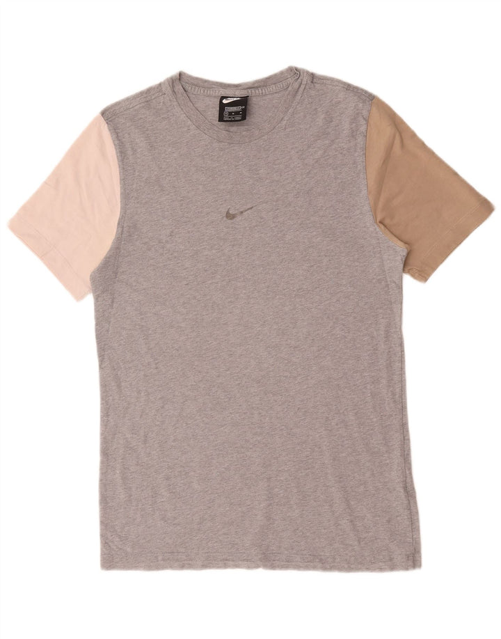 Ανδρικό μπλουζάκι Nike Standard Fit Τοπ μεσαίου γκρι χρώματος βαμβακερό