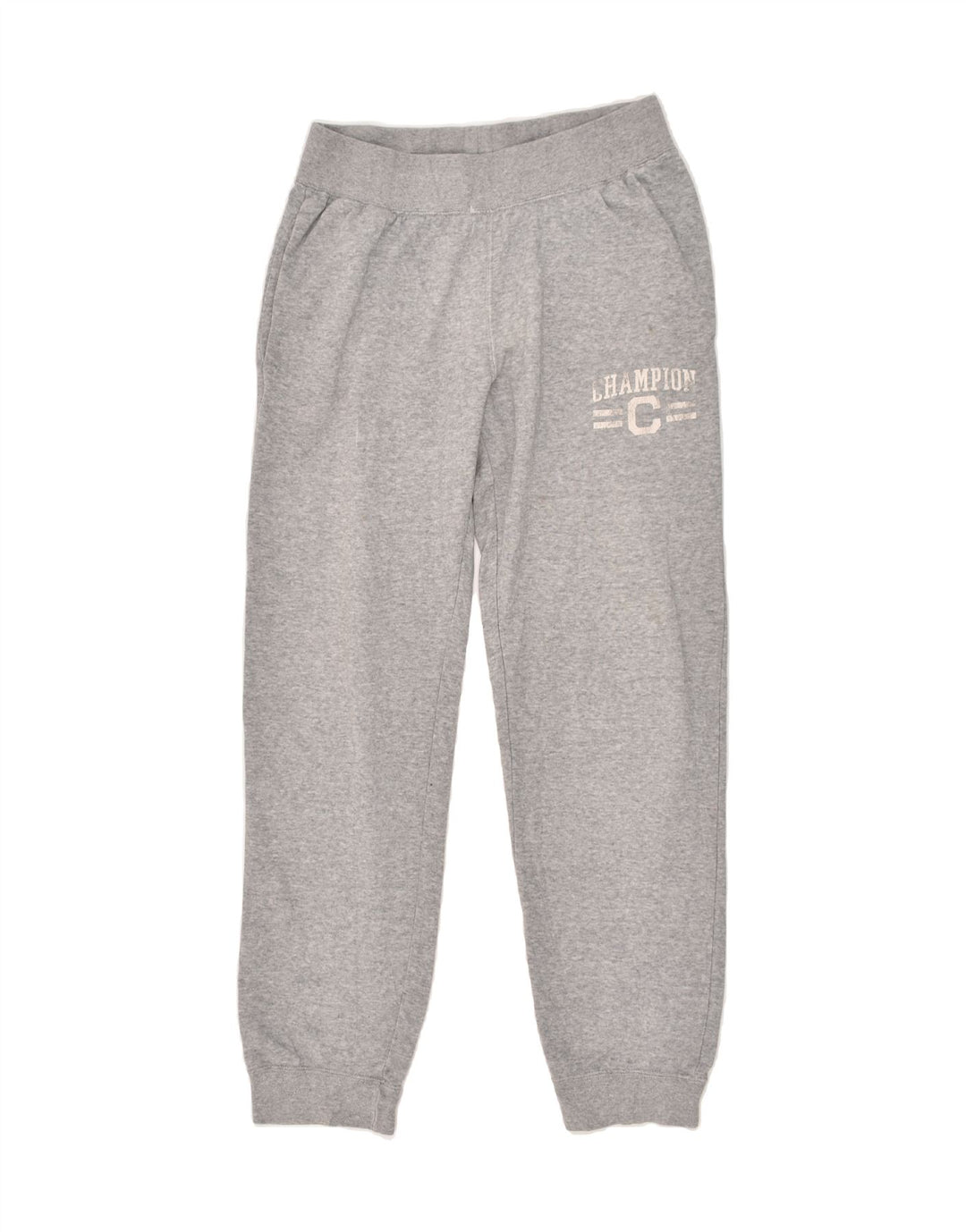CHAMPION Womens Tracksuit Trousers Joggers UK 14 Medium Grey Cotton | Vintage Champion | Thrift | Second-Hand Champion | Used Clothing | Messina Hembry 