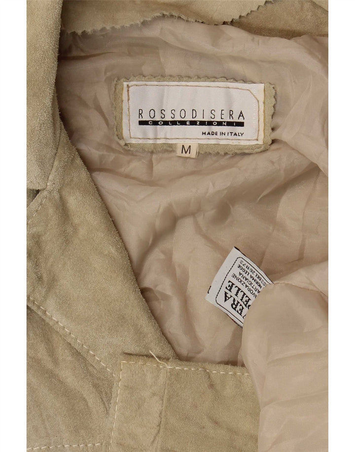 Rossodisera Γυναικείο Suede Jacket UK 14 Medium Beige Leather