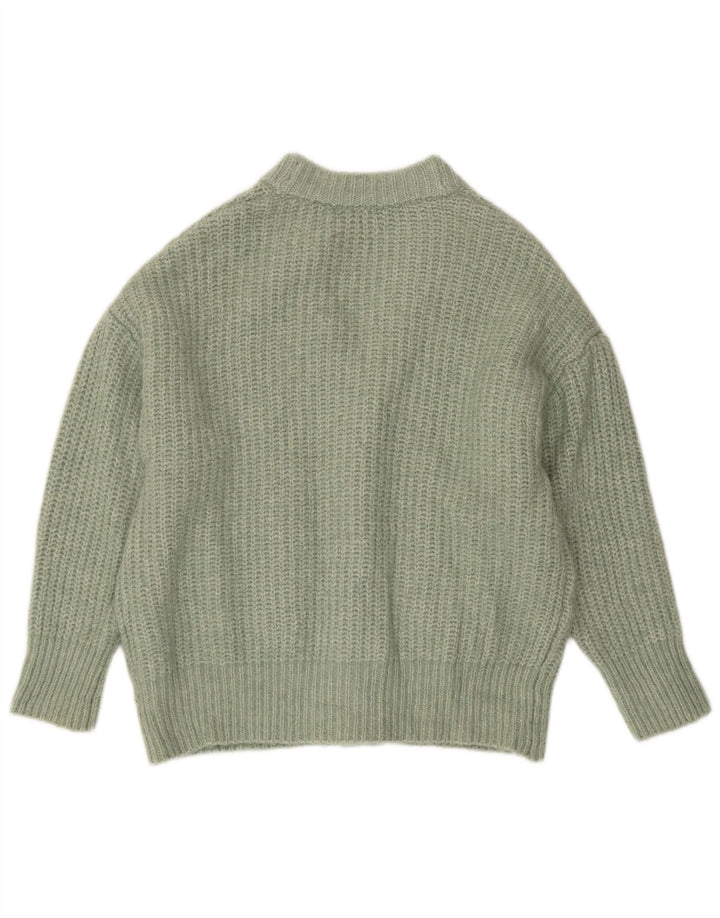 Zara Γυναικείο πουλόβερ με ζακέτα UK 14 Medium Green