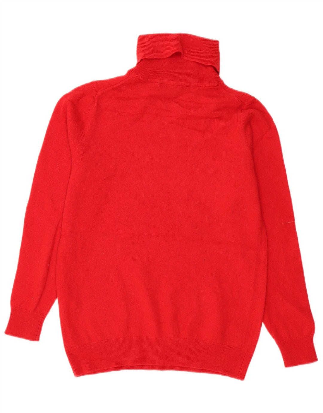 Crew Clothing Γυναικεία πουλόβερ με ρολό λαιμόκοψη UK 12 μεσαίο κόκκινο μαλλί Merino