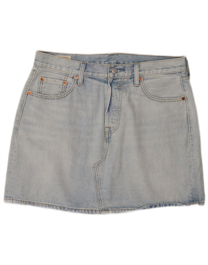 Γυναικεία Μίνι Τζιν Φούστα Levi's W32 Μεγάλη Μπλε Βαμβακερή